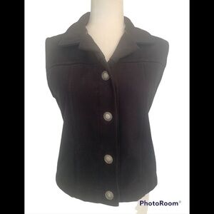 County clothing Co Cheyenne Collection black western moto sz Small vest